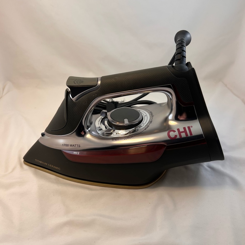 CHI Professional Clothing Steam Iron w/Titanium Infused Ceramic 13117 Black